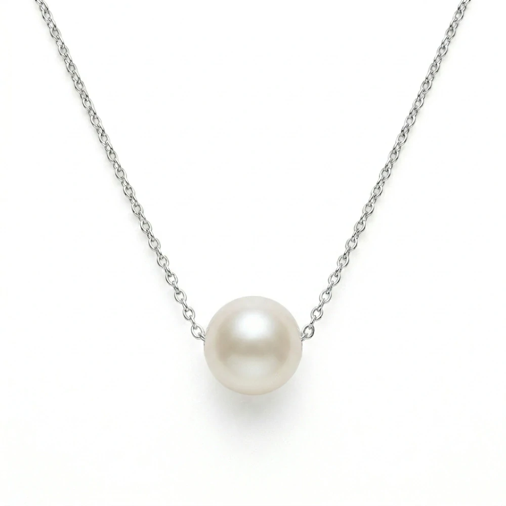 Šperky Nina - Stříbrný náhrdelník s perlou Pearl Drop 925/1000 - nahr 503