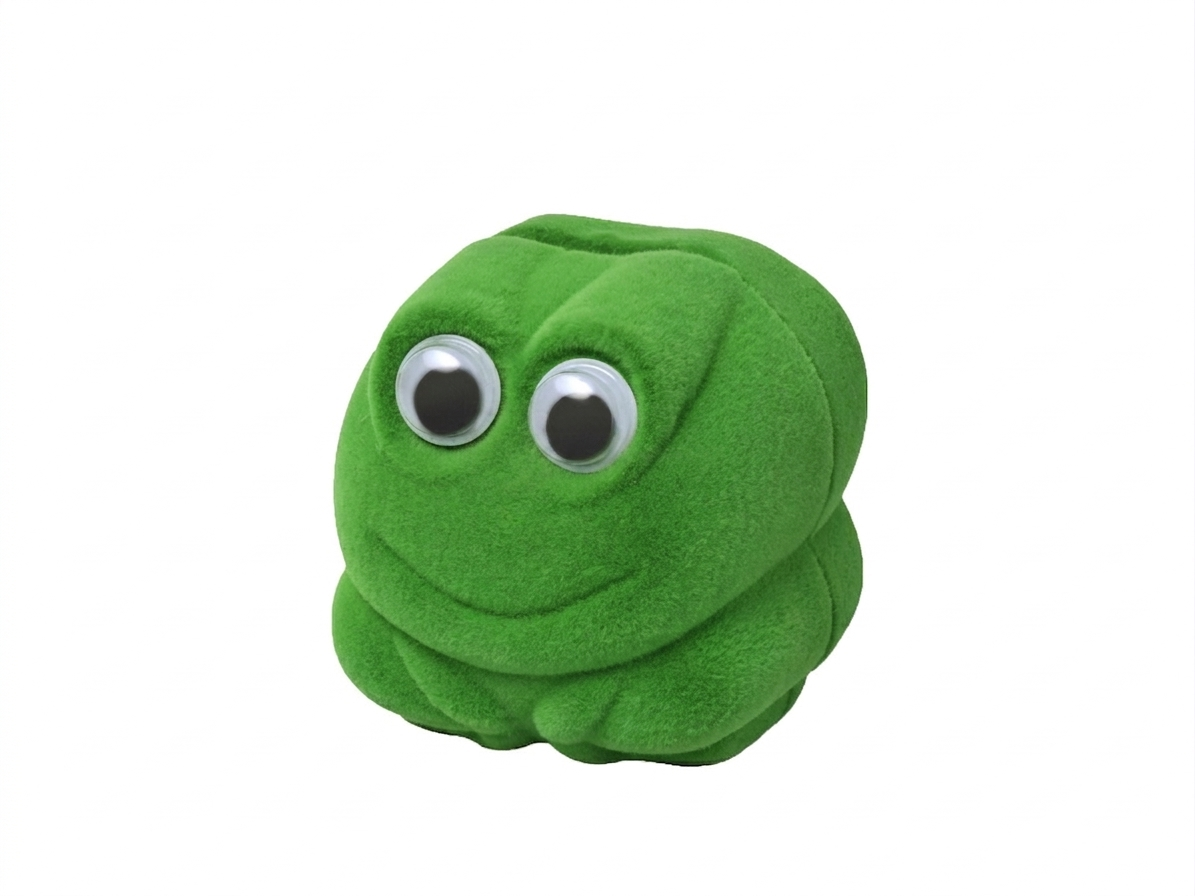 Šperky Nina - Sametová dárková krabička zelená žabka - krab57
