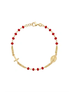 Šperky Nina – Pozlacený stříbrný náramek Scarlet (19,5 - 21,5 cm) 925/1000 – nar zlac 014