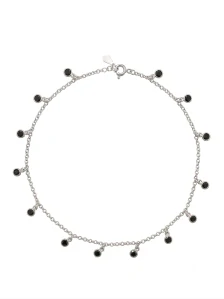 Šperky Nina – Stříbrný nákotník na nohu Noir (21,5 – 25 cm) 925/1000 – nak ag h 316