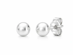 Šperky Nina – Stříbrné náušnice Čistá kapka – kuličky 925/1000 (6 mm) - ns ag h 274