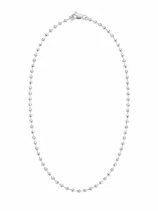 Šperky Nina – Masivní stříbrný náhrdelník Stříbrná lavina – kuličky 925/1000 (43 cm / 3 mm) - nahr 516