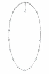 Šperky Nina – Stříbrný náhrdelník Třpytivé linie se zirkony (42 – 47,5 cm) 925/1000 - nahr 531